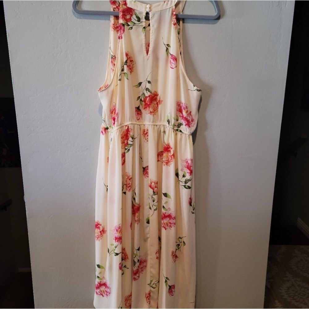 Torrid 1 Rose High Low halter tunic top - Picture 4 of 9